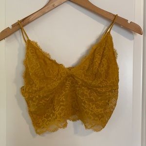 Mustard coloured bralette